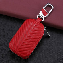 Load image into Gallery viewer, Multifunctional Hook Up Leather Car Key Bag