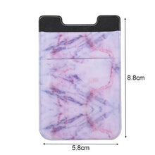 Load image into Gallery viewer, Marble Pattern Road Stretch Phone Back Plastic Card Holder Sticky Phone Clip