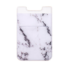 Load image into Gallery viewer, Marble Pattern Road Stretch Phone Back Plastic Card Holder Sticky Phone Clip