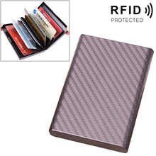Load image into Gallery viewer, Aluminum Alloy Credit Card Bank Card Security Anti Magnetic Large Capacity Card Holder