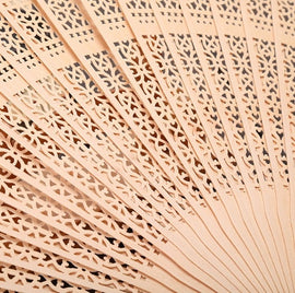 Ancient Style Fragrant Wood Fan Folding Fan Dance Fan Solid Craft Fan, Size:8 inch, 8 inch