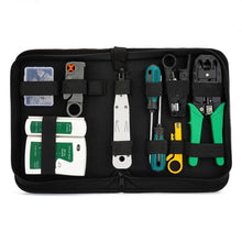 Load image into Gallery viewer, Three-purpose Network Cable Clamp Tester Hand Tool Set Home Network Repair Kit, 12 in 1