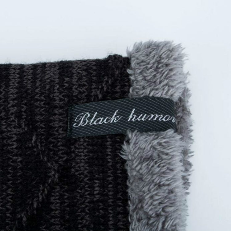 Winter Male Plus Velvet Warm Wool Hat Outdoor Sports Ski Knit Hat