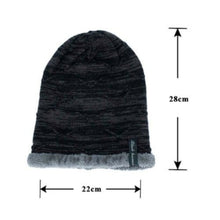 Load image into Gallery viewer, Winter Male Plus Velvet Warm Wool Hat Outdoor Sports Ski Knit Hat