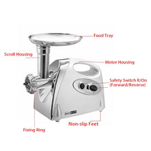 Load image into Gallery viewer, MGB -120A 250W Household Electric Multi-function Stainless Steel Kitchen Sausage Twisting Machine Meat Grinder, MGB -120A White, MGB -120A Black