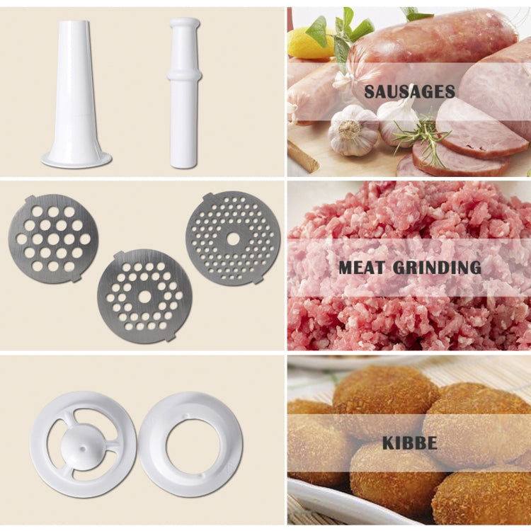MGB -120A 250W Household Electric Multi-function Stainless Steel Kitchen Sausage Twisting Machine Meat Grinder, MGB -120A White, MGB -120A Black