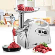 Load image into Gallery viewer, MGB -120A 250W Household Electric Multi-function Stainless Steel Kitchen Sausage Twisting Machine Meat Grinder, MGB -120A White, MGB -120A Black