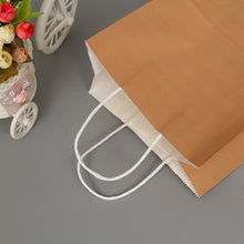 Load image into Gallery viewer, 10 PCS Elegant Kraft Paper Bag With Handles for Wedding/Birthday Party/Jewelry/Clothes, 16x22x8cm, 22x27x11cm, 12x15x6cm, 26x33x12cm, 32x25x11cm, 42x31x12cm