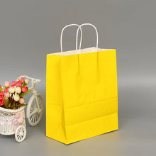 Load image into Gallery viewer, 10 PCS Elegant Kraft Paper Bag With Handles for Wedding/Birthday Party/Jewelry/Clothes, 16x22x8cm, 22x27x11cm, 12x15x6cm, 26x33x12cm, 32x25x11cm, 42x31x12cm