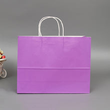 Load image into Gallery viewer, 10 PCS Elegant Kraft Paper Bag With Handles for Wedding/Birthday Party/Jewelry/Clothes, 16x22x8cm, 22x27x11cm, 12x15x6cm, 26x33x12cm, 32x25x11cm, 42x31x12cm
