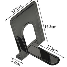 Load image into Gallery viewer, 2 PCS Simple Metal Bookend Support Frame Non Slip Book Stand Desktop Organizer