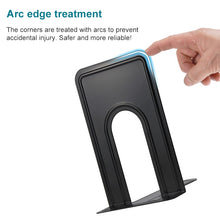 Load image into Gallery viewer, 2 PCS Simple Metal Bookend Support Frame Non Slip Book Stand Desktop Organizer