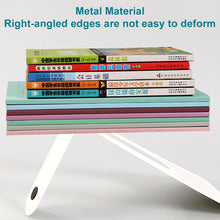 Load image into Gallery viewer, 2 PCS Simple Metal Bookend Support Frame Non Slip Book Stand Desktop Organizer