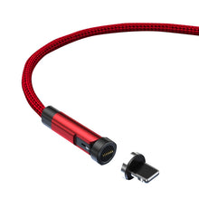 Load image into Gallery viewer, CC57 540 Degrees Rotary Magnetic Fast Charging Data Cable, 1m + 8Pin + Red, 2m + 8Pin + Red, 1m + 8Pin + Black, 2m + 8Pin + Black