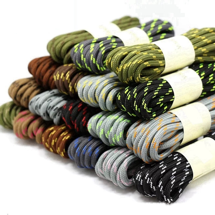 Round High Density Weaving Shoe Laces Outdoor Hiking Slip Rope Sneakers Boot Shoelace, 100cm, 120cm, 140cm