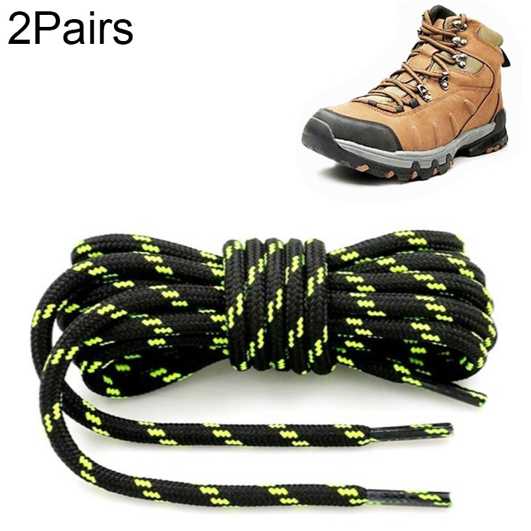 Round High Density Weaving Shoe Laces Outdoor Hiking Slip Rope Sneakers Boot Shoelace, 100cm, 120cm, 140cm