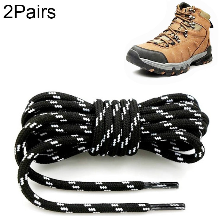 Round High Density Weaving Shoe Laces Outdoor Hiking Slip Rope Sneakers Boot Shoelace, 100cm, 120cm, 140cm