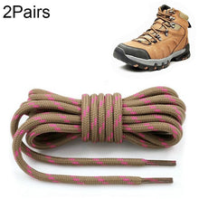 Load image into Gallery viewer, Round High Density Weaving Shoe Laces Outdoor Hiking Slip Rope Sneakers Boot Shoelace, 100cm, 120cm, 140cm