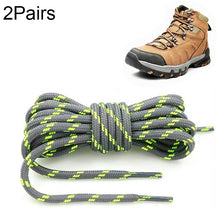 Load image into Gallery viewer, Round High Density Weaving Shoe Laces Outdoor Hiking Slip Rope Sneakers Boot Shoelace, 100cm, 120cm, 140cm
