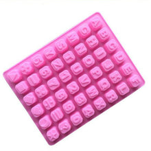 Load image into Gallery viewer, Stars Shape English Alphabet Silicone Chocolate Mold DIY Ice Handmade Soap Mold, Stars Shape English Alphabet