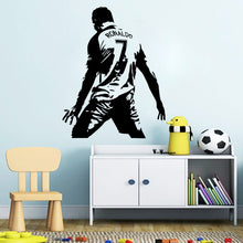 Load image into Gallery viewer, Football Player Action Silhouette Student Dormitory Bedroom Decoration Wall Sticker
