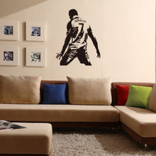 Load image into Gallery viewer, Football Player Action Silhouette Student Dormitory Bedroom Decoration Wall Sticker