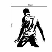 Load image into Gallery viewer, Football Player Action Silhouette Student Dormitory Bedroom Decoration Wall Sticker
