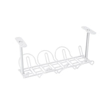 Load image into Gallery viewer, Cable Wire Rack Table Bottom Hanging Basket Shelf Organizing Plug-in Cable Board Storage Rack