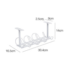 Load image into Gallery viewer, Cable Wire Rack Table Bottom Hanging Basket Shelf Organizing Plug-in Cable Board Storage Rack