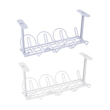 Load image into Gallery viewer, Cable Wire Rack Table Bottom Hanging Basket Shelf Organizing Plug-in Cable Board Storage Rack