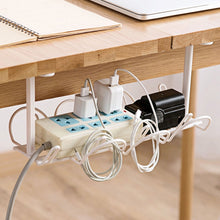 Load image into Gallery viewer, Cable Wire Rack Table Bottom Hanging Basket Shelf Organizing Plug-in Cable Board Storage Rack