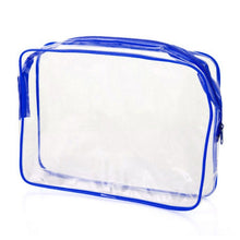 Load image into Gallery viewer, Portable Travel Zip Look PVC Bags Waterproof Transparent Makeup Storage Bag, S, M, L, 3Pcs Set
