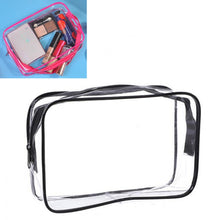 Load image into Gallery viewer, Portable Travel Zip Look PVC Bags Waterproof Transparent Makeup Storage Bag, S, M, L, 3Pcs Set