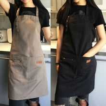 Load image into Gallery viewer, Canvas Apron Milk Tea Coffee Shop Baking Restaurant Fashion Men and Women Overalls
