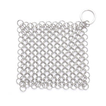 Load image into Gallery viewer, Stainless Steel Square Cast Iron Cleaner Pot Brush Scrubber Home Cookware Kitchen Cleaning Tool, 4×4inch, 5×5inch, 6×6inch, 7×7inch, 8×8inch, 8×6inch