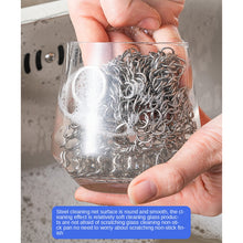 Load image into Gallery viewer, Stainless Steel Square Cast Iron Cleaner Pot Brush Scrubber Home Cookware Kitchen Cleaning Tool, 4×4inch, 5×5inch, 6×6inch, 7×7inch, 8×8inch, 8×6inch
