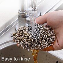 Load image into Gallery viewer, Stainless Steel Square Cast Iron Cleaner Pot Brush Scrubber Home Cookware Kitchen Cleaning Tool, 4×4inch, 5×5inch, 6×6inch, 7×7inch, 8×8inch, 8×6inch