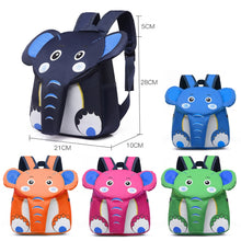 Load image into Gallery viewer, Elephant School Backpack for Children Cute 3D Animal Kids School Bags Boys Girls Schoolbag