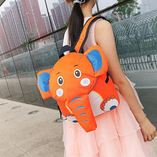 Load image into Gallery viewer, Elephant School Backpack for Children Cute 3D Animal Kids School Bags Boys Girls Schoolbag