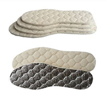 Load image into Gallery viewer, 1 Pair Men And Women Wool Warm Insole Aluminum Film Insulation Sports Shock Insoles