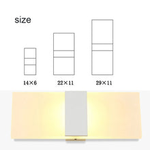 Load image into Gallery viewer, LED Bedroom Bedside Wall Aisle Balcony Wall Lamp, 22×11cm Right Angle White, 29×11cm Right Angle White
