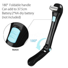 Load image into Gallery viewer, Foldable Long Handle Electric Shaver On Back, Electric Shaver