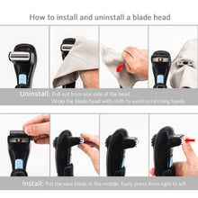 Load image into Gallery viewer, Foldable Long Handle Electric Shaver On Back, Electric Shaver