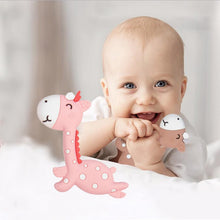 Load image into Gallery viewer, Cartoon Fawn Baby Teether Training Bite Molar Rod Silicone Toy Mother and Baby Supplies, Fawn Brown, Fawn Pink, Fawn Blue