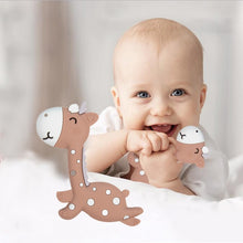 Load image into Gallery viewer, Cartoon Fawn Baby Teether Training Bite Molar Rod Silicone Toy Mother and Baby Supplies, Fawn Brown, Fawn Pink, Fawn Blue