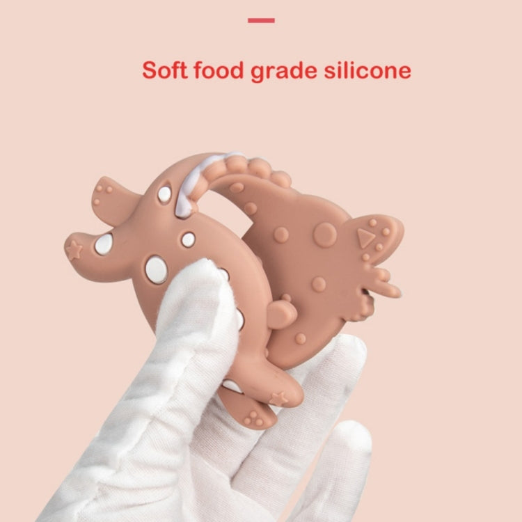 Cartoon Fawn Baby Teether Training Bite Molar Rod Silicone Toy Mother and Baby Supplies, Fawn Brown, Fawn Pink, Fawn Blue
