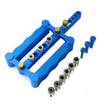 Load image into Gallery viewer, Woodworking Punching Locator Vertical Triple Hole Straight Hole Opener Dowel