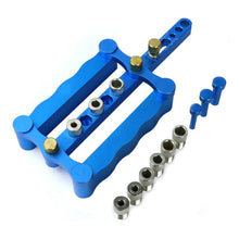Load image into Gallery viewer, Woodworking Punching Locator Vertical Triple Hole Straight Hole Opener Dowel