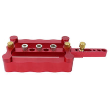 Load image into Gallery viewer, Woodworking Punching Locator Vertical Triple Hole Straight Hole Opener Dowel