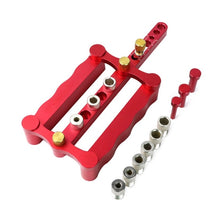 Load image into Gallery viewer, Woodworking Punching Locator Vertical Triple Hole Straight Hole Opener Dowel